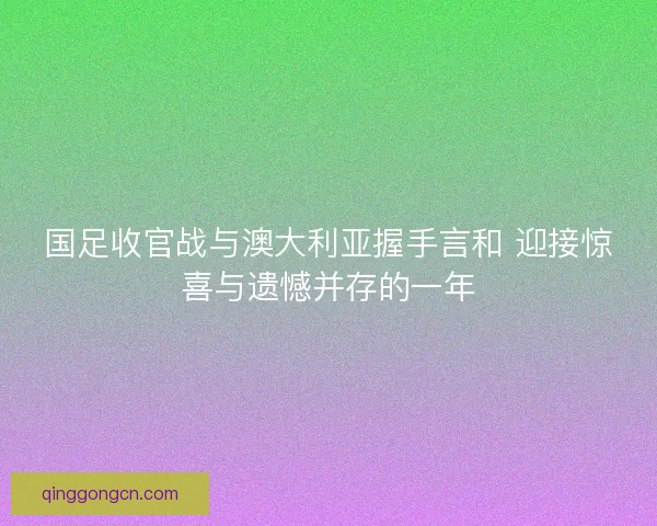 国足收官战与澳大利亚握手言和 迎接惊喜与遗憾并存的一年